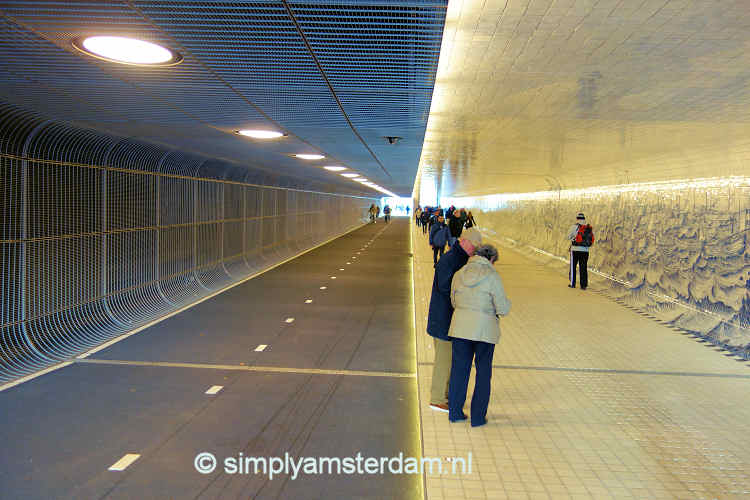 Light at the end of the bicycle tunnel (Amsterdam Central Station)