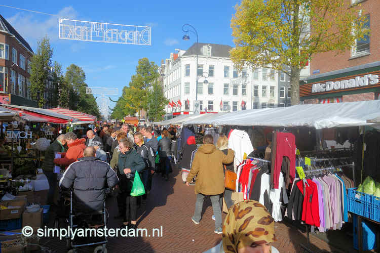 Amsterdam Dappermarkt (street market) in Top 10 Shopping streets by National Geographic