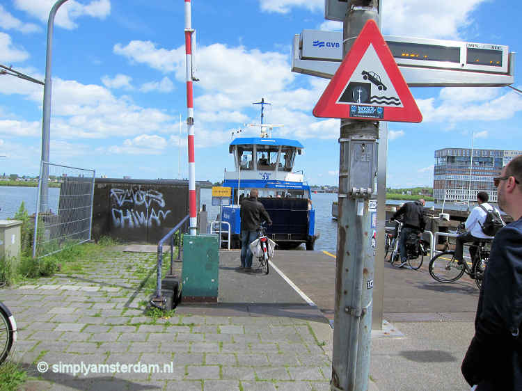Ferries to Amsterdam North from Central Station