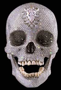 Diamond skull by Damien Hirst