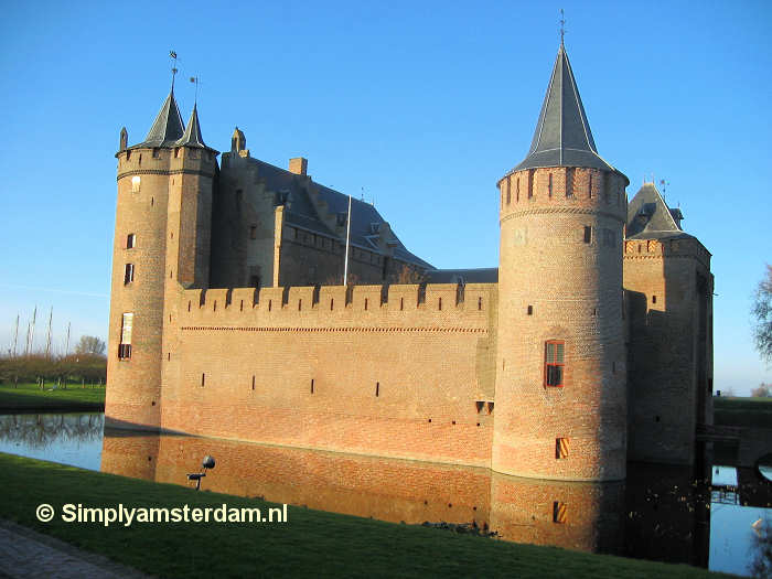Medieval castle Muiderslot, in Muiden