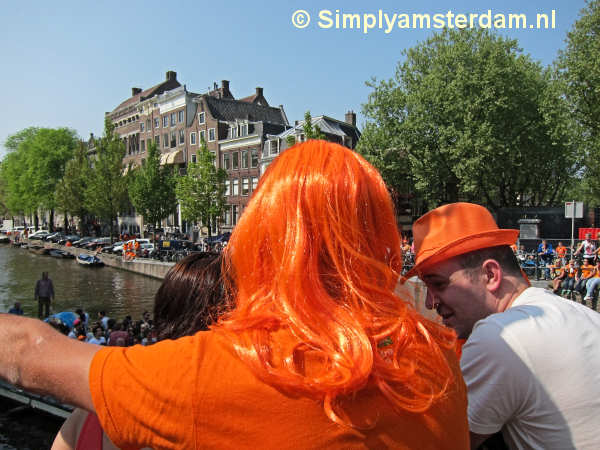 Orange is the prime colour on Queensday