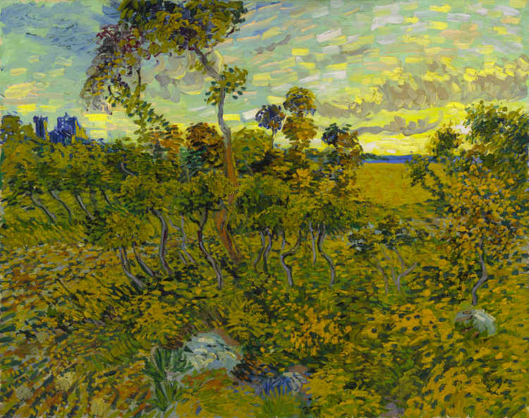 Sunset at Montmajour, by Vincent van Gogh