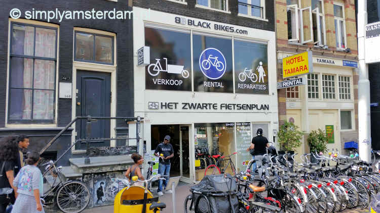 Black Bikes @ Nieuwezijds Voorburgwal
